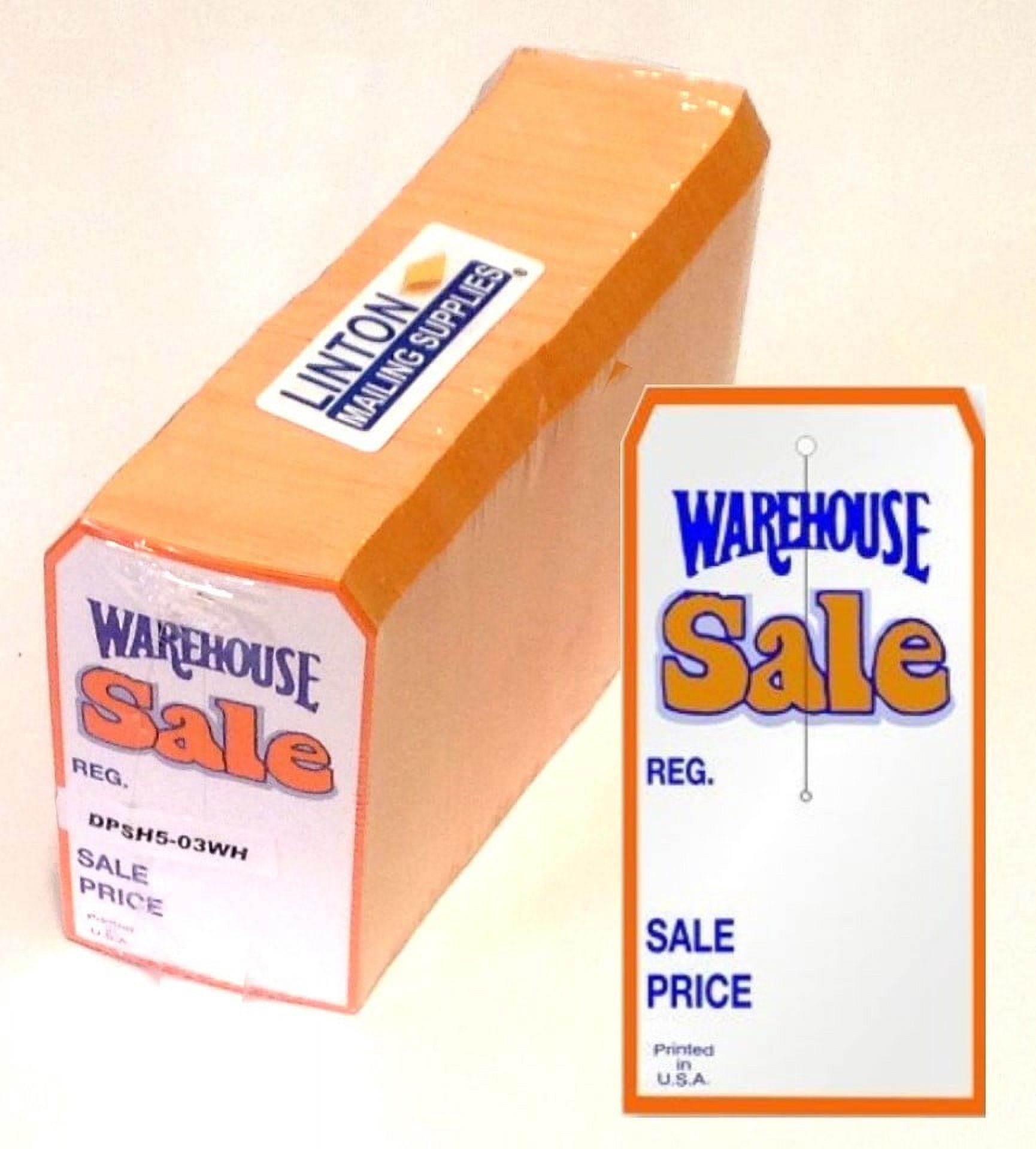 WAREHOUSE Sale Tag with Slit, 4.75