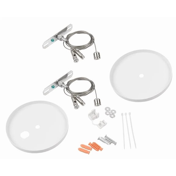 WARELIGHT Hanging Suspension Kit with Canopy for LED Ready Strip Light Fixture