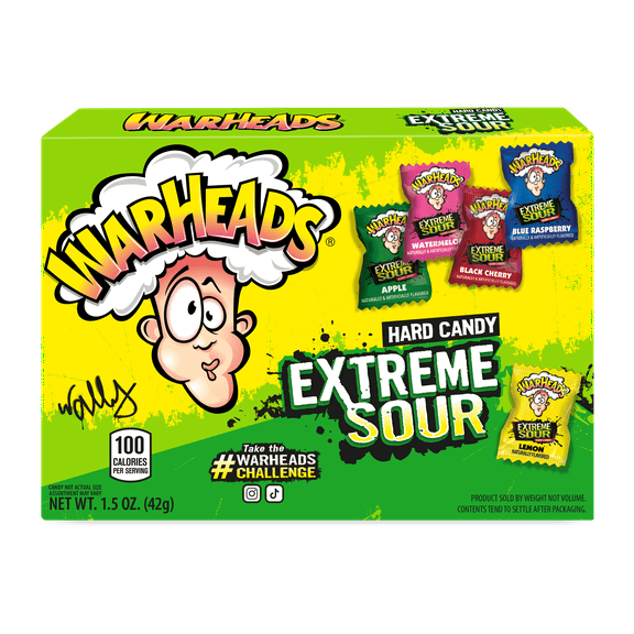 WARHEADS Extreme Sour Hard Candy 1.5oz Theater Box