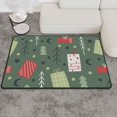 thumbnail image 1 of WARHOOME Flannel Non-Slip Rug Door Mat Gift Christmas Trees Graffiti Washable Carpet Doormat Area Rugs, 36 x 24 inches, 1 of 7