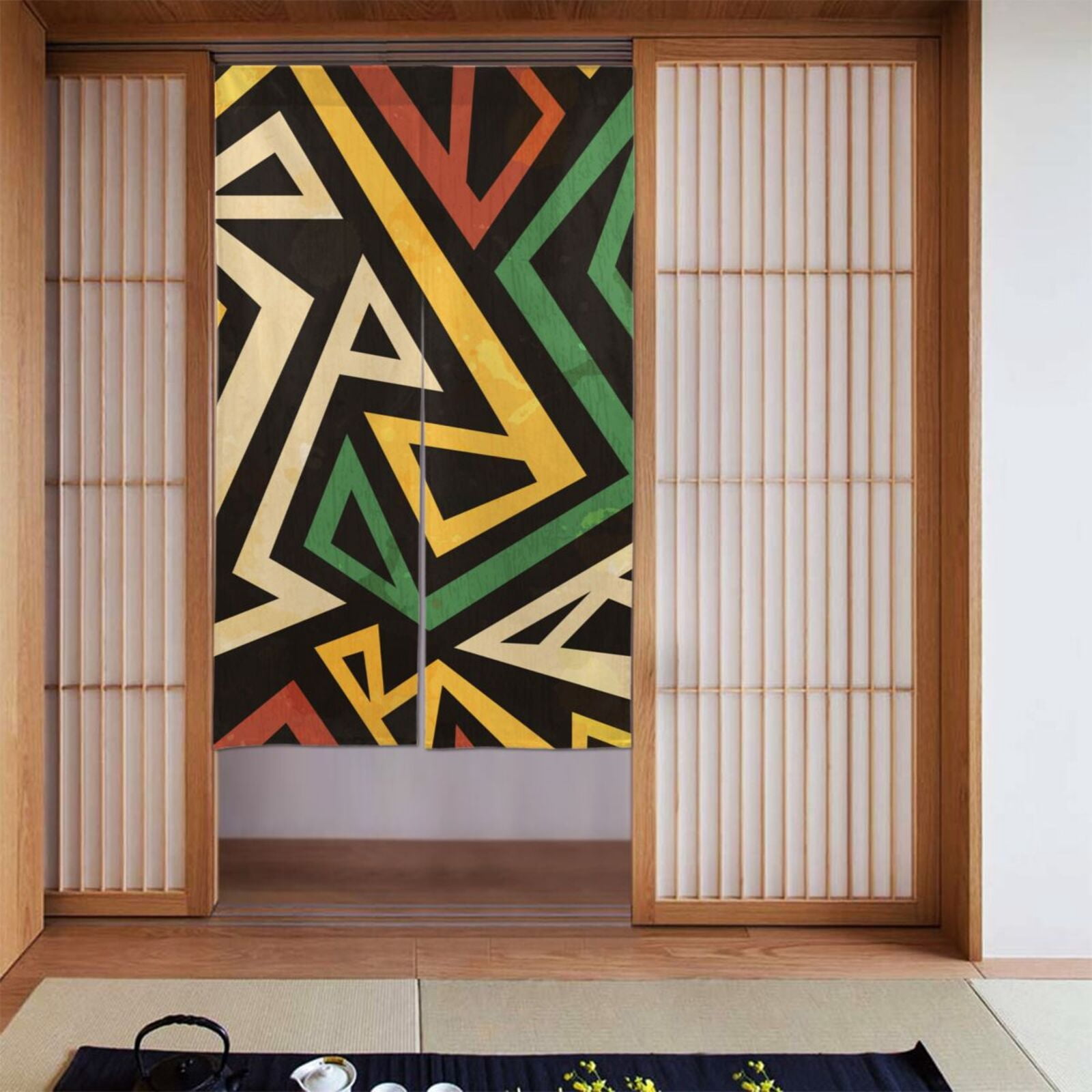 GIBZ Personalized Japanese Noren Doorway Curtain With Photo Picture