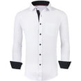 thumbnail image 1 of WARHORSEE Mens Dress Shirts Long Sleeve Performance 4-Way Stretch Wrinkle Free Casual Button Down Shirt, 1 of 9