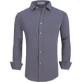 thumbnail image 1 of WARHORSEE Mens Dress Shirts Long Sleeve Performance 4-Way Stretch Wrinkle Free Casual Button Down Shirt, 1 of 9