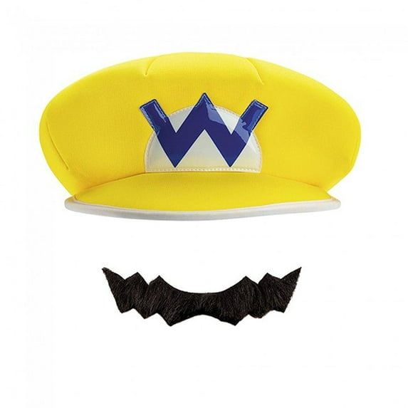 WARIO ADULT HAT & MUSTACHE
