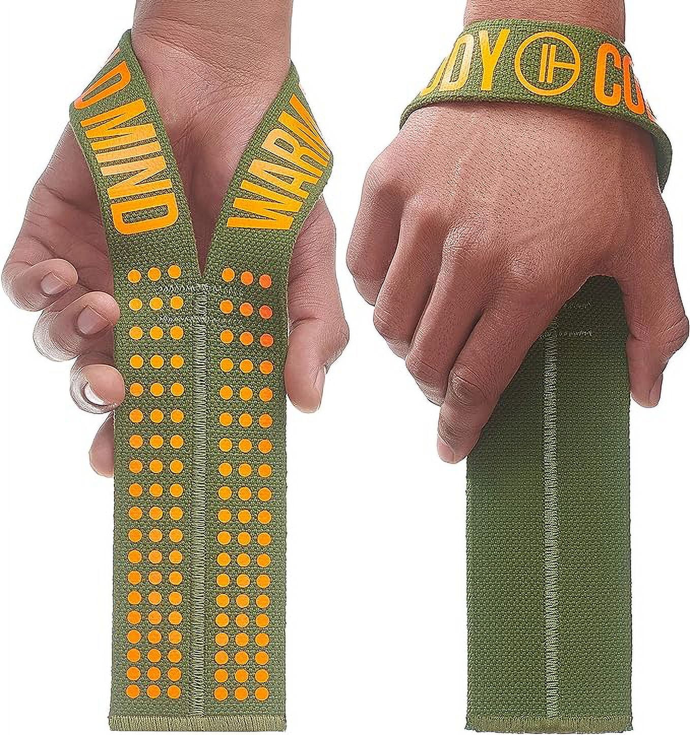 WARM BODY COLD MIND V1 Lifting Wrist Straps for Olympic Weightlifting,  Powerlifting, Bodybuilding, Functional Strength Cross Training - Heavy-Duty