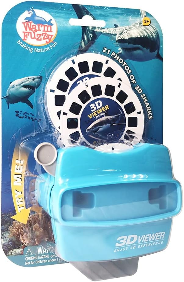 WARM FUZZY Toys 3D Viewfinder (Shark) Viewfinder for Kids & Adults