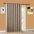 thumbnail image 1 of WARM HOME DESIGNS 1 Extra Wide, Extra Long 102" X 96" Panel of Brown Taupe Patio Door Curtains. Blackout Sliding Glass Door Curtain or Room Divider Drape. EV Taupe Patio 96, 1 of 6