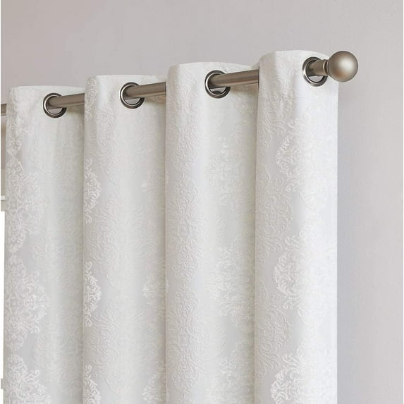 WARM HOME DESIGNS 1 Panel of 52" x 96" Off White Ivory 100% Blackout Insulated Total Blackout Bedroom Curtains. RO Ivory 52x96