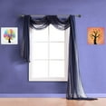 thumbnail image 1 of WARM HOME DESIGNS 30 Feet Long Navy Sheer Window Scarf. AM Navy 360, 1 of 5