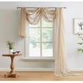 thumbnail image 1 of WARM HOME DESIGNS 30 Feet Long Taupe Sheer Window Scarf. AM Taupe 360, 1 of 4
