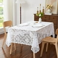 thumbnail image 1 of WARM HOME DESIGNS Elegant Gothic 60x144 Inch White Long Tablecloth for Rustic Kitchen or Wedding Decor. MTC White 144, 1 of 3