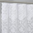 thumbnail image 1 of WARM HOME DESIGNS Luxury Lace Shower Curtain with Attached Valance and Elegant Tassels. MSH White 72, 1 of 5
