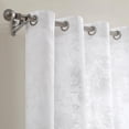 thumbnail image 1 of WARM HOME DESIGNS Sheer Floral White Curtains 63 Inches Long. 2 Printed Modern Farmhouse Curtains. Embroidered, Textured Flower Pattern Curtains for French, Country or Floral Decor. FLO White 63, 1 of 4