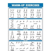 WARM-UP EXERCISES Poster Fitness Charts A must-have poster for fitness enthusiasts, specially designed for gyms. Motivational poster