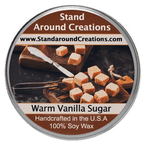 WARM VANILLA SUGAR TUREEN 8-OZ. ALL NATURAL SOY CANDLE