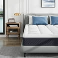 thumbnail image 1 of WARMKISS 8" Gel Memory Foam Mattress, Twin XL, Pillowtop, Cooling Technology, 1 of 8