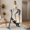 thumbnail image 1 of WARMMUSE Stair Stepper for Home, Foldable Vertical Steppers for Exercise at Home, Adjustable Handlebar & LCD Monitor for Cardio, Strength, and Weight Loss, 1 of 8