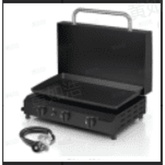 WARMOUNTS 3 Burner 23'' Propane Gas Griddle, 21000 BTU Flat Table Top Grill with Lid,Outdoor Desk Grill with Nonstick Enameled Tray, grease pan for Camping, BBQ