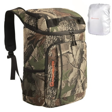 WARMOUNTS Backpack Cooler & Insulated Bag 2 in 1, 36 Cans w/ Insulating Cover, Upgraded Leakproof Soft Cooler Backpack 2 Compartment for Camping Hiking Picnic Beach