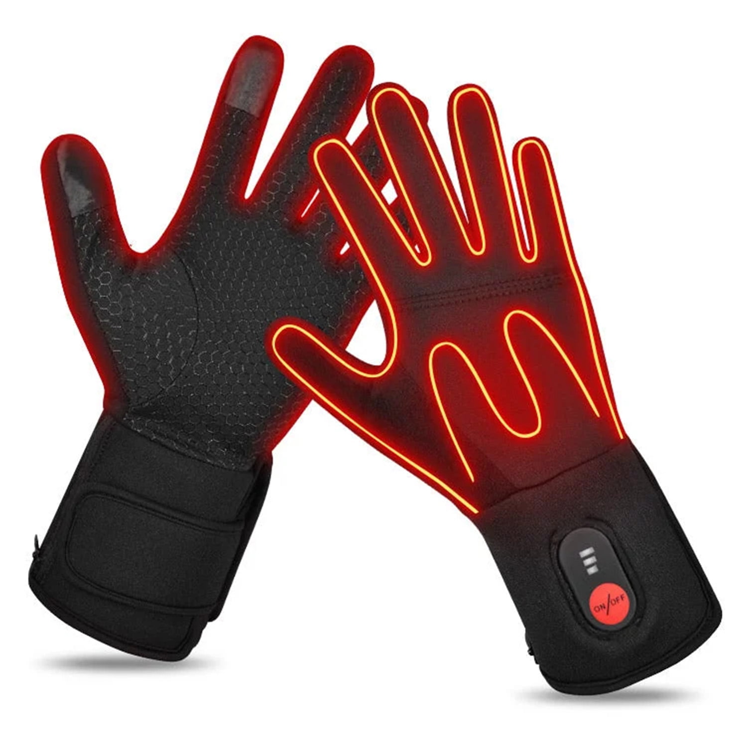 WARMSTOORE Comfort Heated Gloves Liners for Men Women,Rechargeable Electric Battery Heating