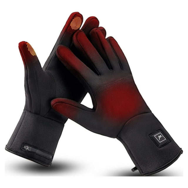 WARMSTOORE Heated Glove Liners for Men Women, Rechargeable Battery Electric Hand Warmers Black