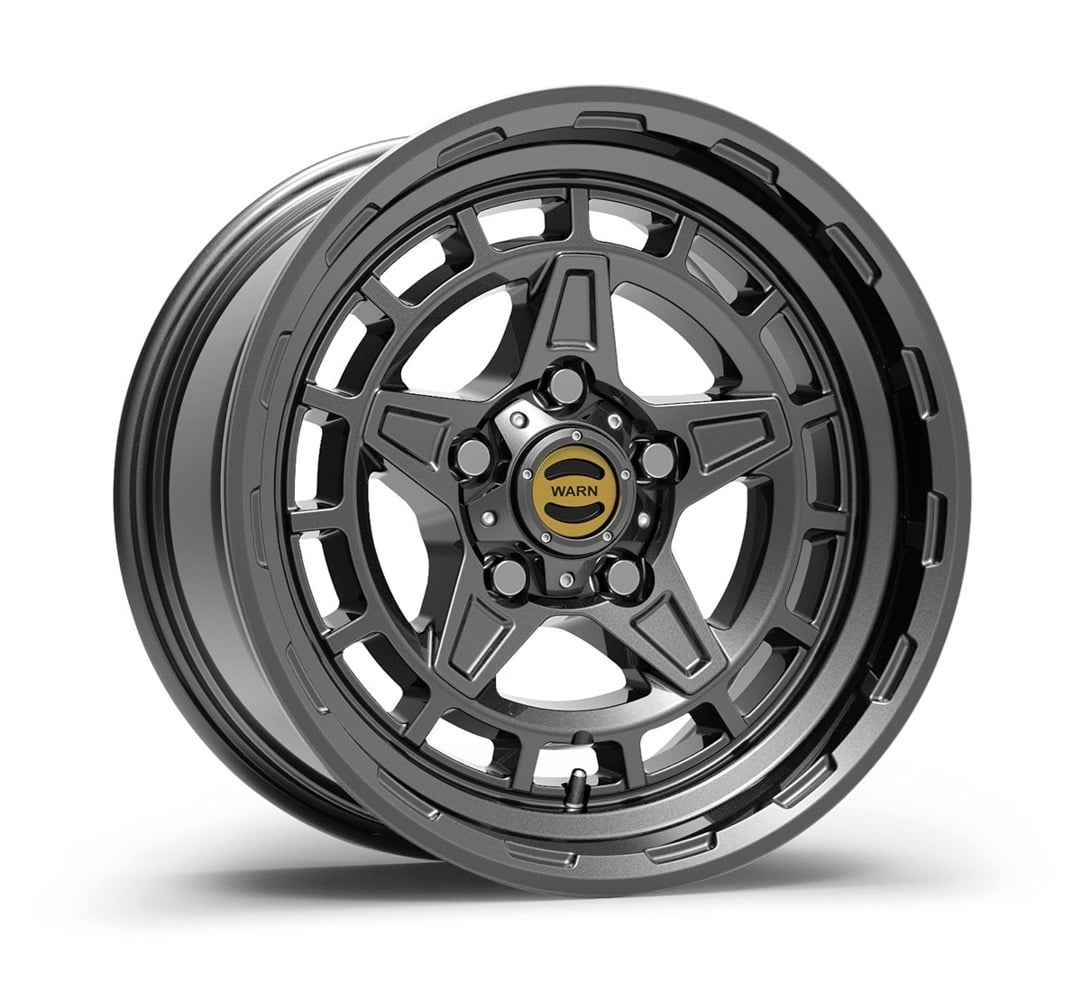 WARN 106688 Epic Wheels, Fits: Jeep Wrangler JL, JK and Gladiator JT - Diamond Cutter, Gunmetal Grey