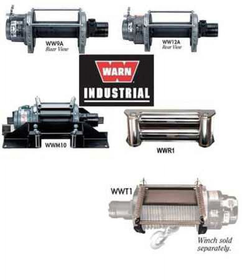 WARN 30281 Hydraulic Winch,9000 lb,3/8 In,16 gpm G3939162 Fits select