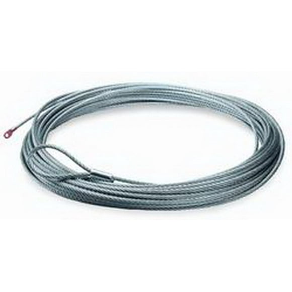"WARN 60076 ATV Winch Accessory: Galvanized Aircraft Steel Cable Wire Rope, 3/16"" Diameter x 50' Length", multi