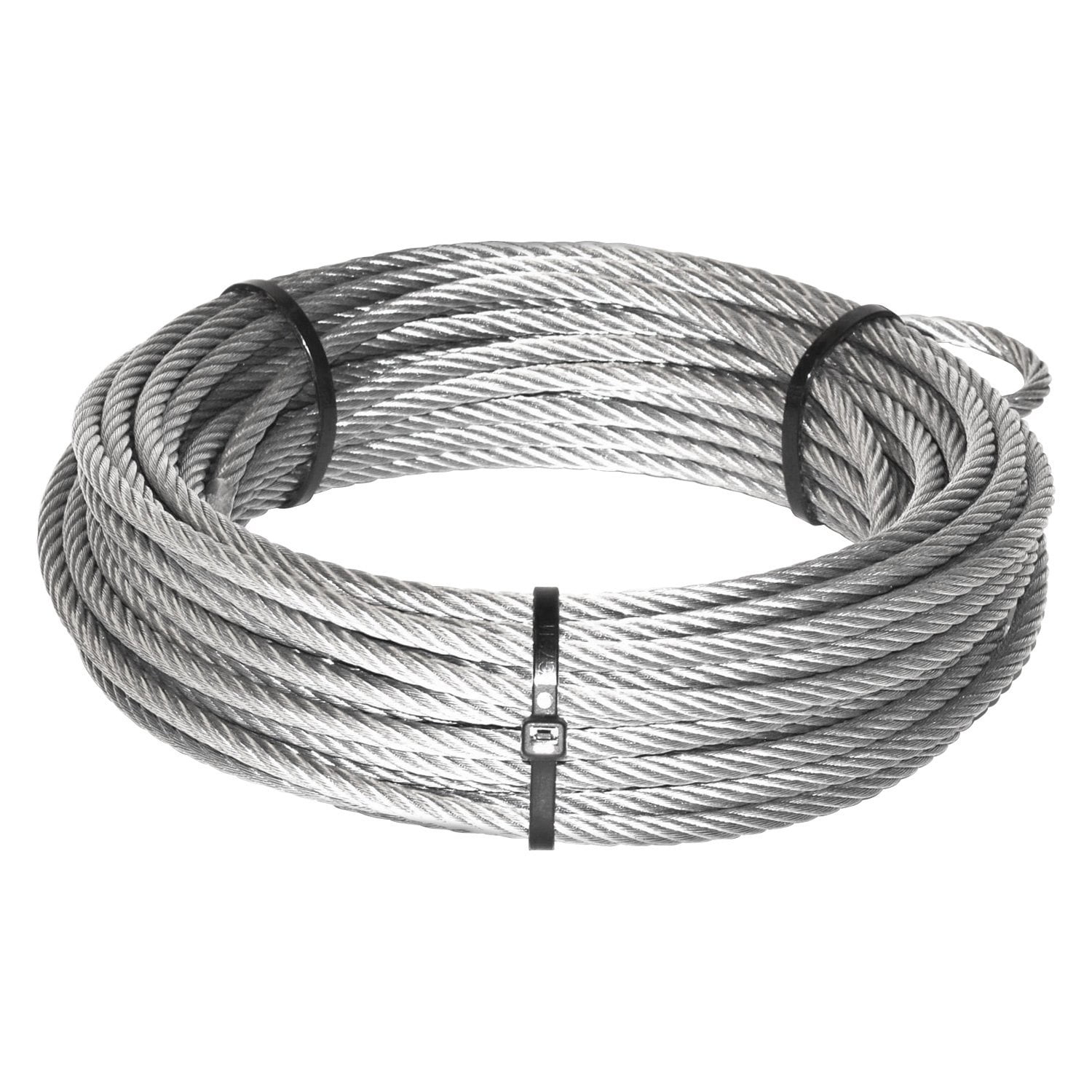 WARN 68851 - 7/32 x 55' Wire Replacement Rope with Hook For 4.0ci