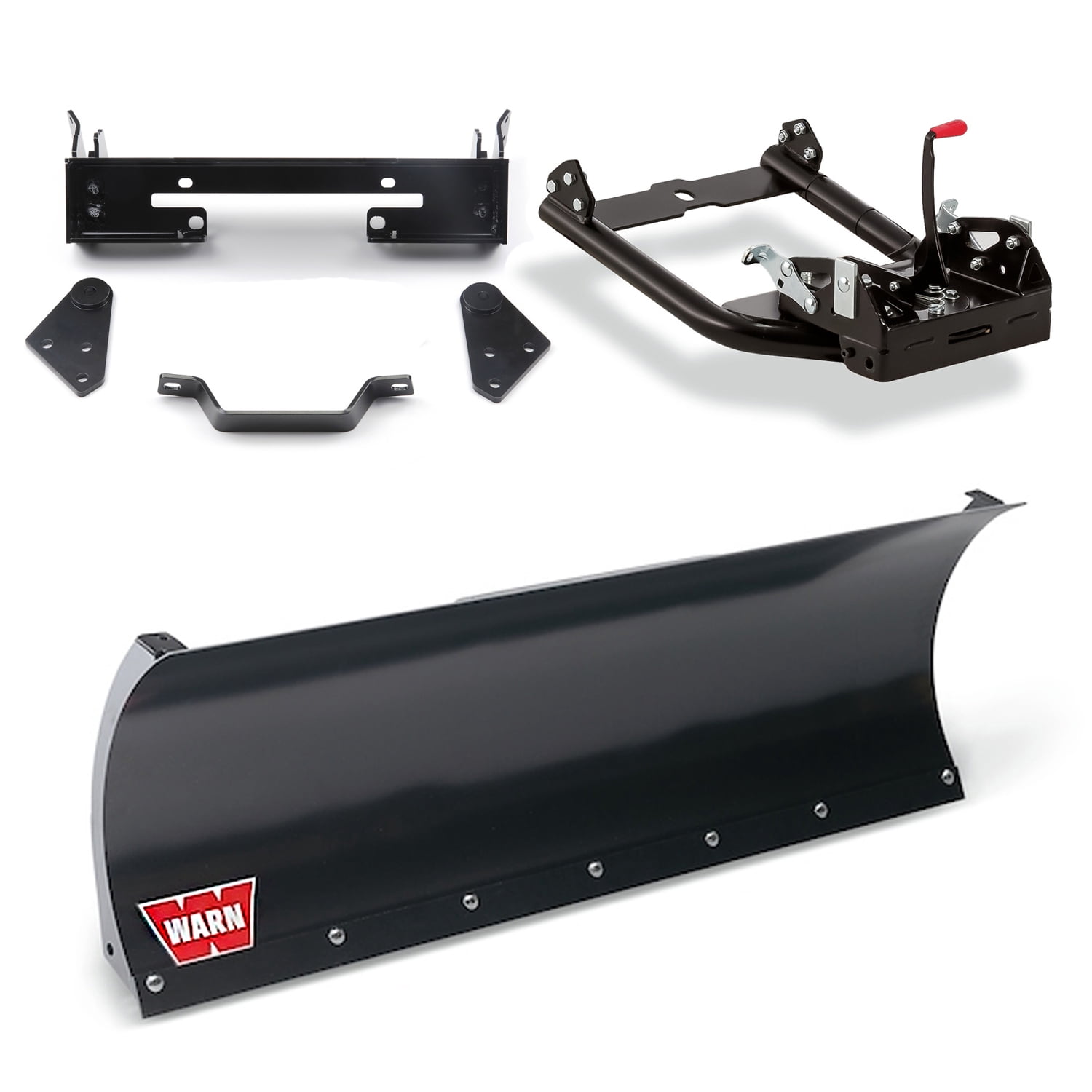 WARN ATV Front Mounted Snow Plow Kit Compatible with Bombardier