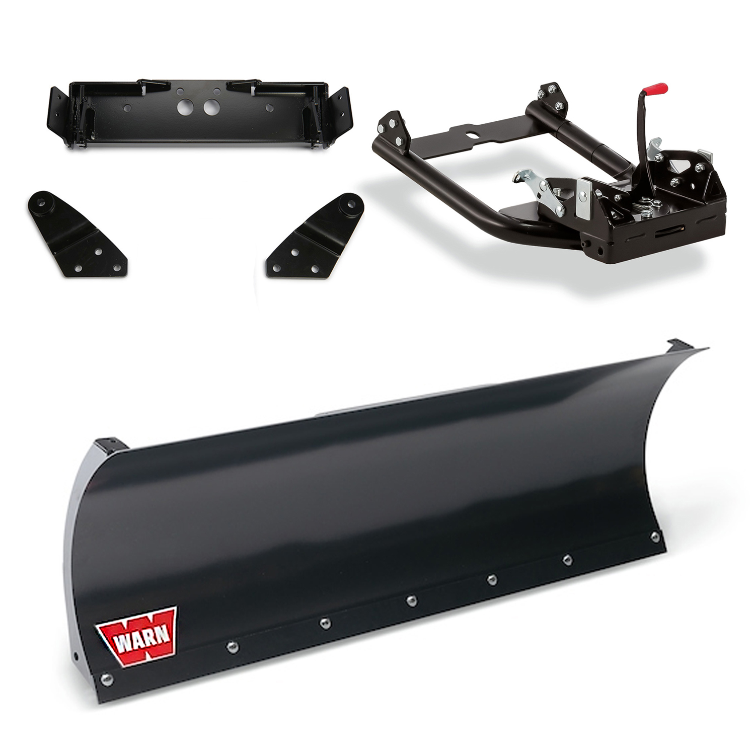 WARN ATV Front Mounted Snow Plow Kit Compatible with Polaris RZR, RZR