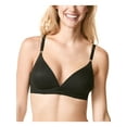thumbnail image 1 of WARNERS Intimates Black Mesh Center Flexibility Plunging Contour Cups Underwire Bra 36C, 1 of 2