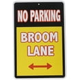 thumbnail image 1 of 13" Warning Sign Witch Parking Halloween Party Decoration Dcor Prop Funny, 1 of 2