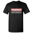thumbnail image 1 of WARNING - You Are Now Entering A Politically Incorrect Area Graphic Funny Tee Hilarious Sarcastic Novelty Tshirt for Anniversary Birthday Holiday Fit Well Premium T Shirt, 1 of 5