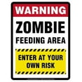 thumbnail image 1 of WARNING "ZOMBIE FEEDING AREA ENTER AT YOUR OWN RISK" Parking Only (Sign) - Laminated - 8.5" x 11", 1 of 1