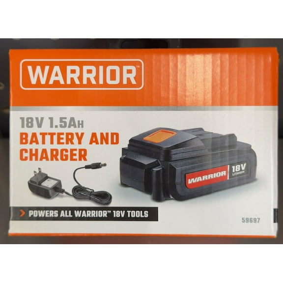 WARRIOR 18V Lithium-Ion Battery with Charger