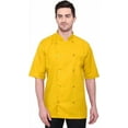 thumbnail image 1 of WARRIOR POINT men's chef coat half sleeve PolyCotton slim fit chef coat size-(S-6XL), 1 of 7