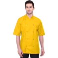 thumbnail image 1 of WARRIOR POINT men's chef coat half sleeve PolyCotton slim fit chef coat size-(S-6XL), 1 of 7