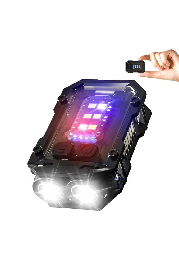 Mini Keychain Flashlight with Clip, LED Magnetic EDC Key Chain Light for Mechanics with COB Sidelight, USB C Rechargeable Small Multi-Use Waterproof Light for Work Car Repair Emergency