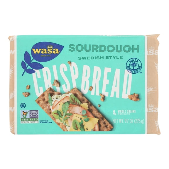 WASA - Healthy Sourdough Rye Crispbread Snack - 9.7 oz, Case of 12