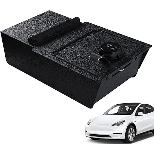 WASAI Console Safe Gun Safe for Car, Premium inVehicle Console Gun