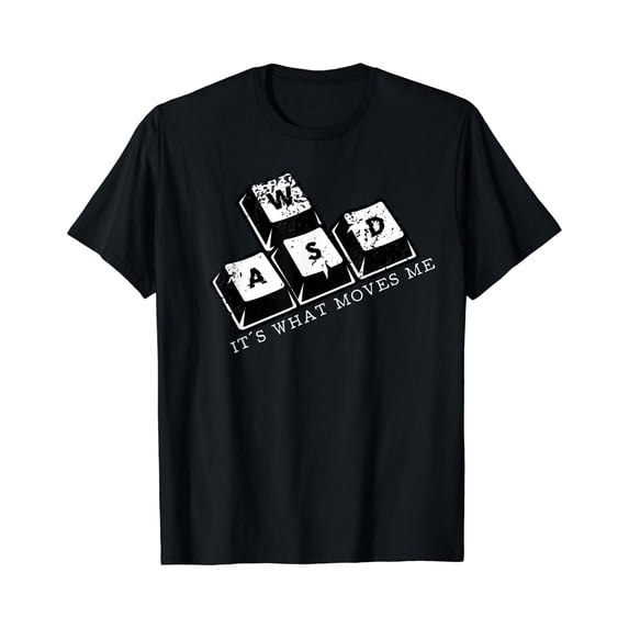 Computer Keboard Images WASD It´s What Moves Me Computer Keyboard Design T-Shirt - Walmart.com