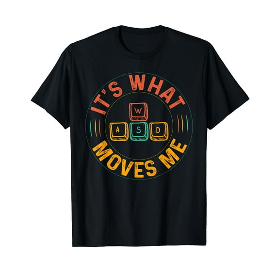 WASD PC Gamer Gifts Video Gaming Boys Men Vintage Gift Women T-Shirt