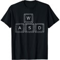 thumbnail image 1 of WASD PC Gamer Keys Computer Gaming Gift T-Shirt mens t shirt，black，women，funny，misfits，men，journey, 1 of 4