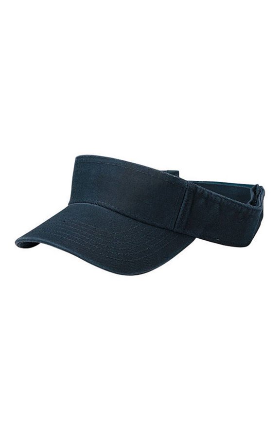 WASHED PRO STYLE COTTON TWILL VISOR, Navy