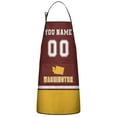 thumbnail image 1 of WASHINGTON Custom Aprons for Men Women, Personalized Football Style Apron with Name and Number, Customized Apron with Pockets Gift, 1 of 4