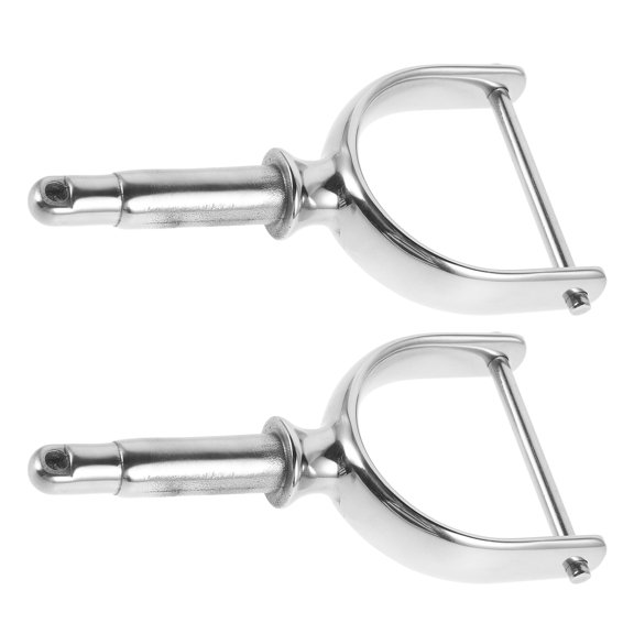 WASHWEPE 1/2 Inch Oarlock Sockets Side Mount 2pcs Stainless Steel for Row Boats