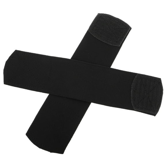 WASHWEPE 1 Pair Elastic Shin Guard Straps for Athletes with Strong Adhesion