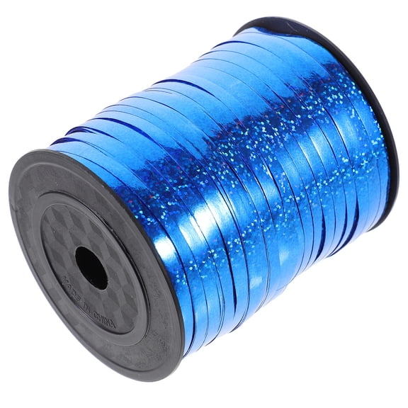 WASHWEPE 1 Set Blue Plastic Craft Ribbon for DIY Decoration and present Wrapping Party Supplies 5mm Wide