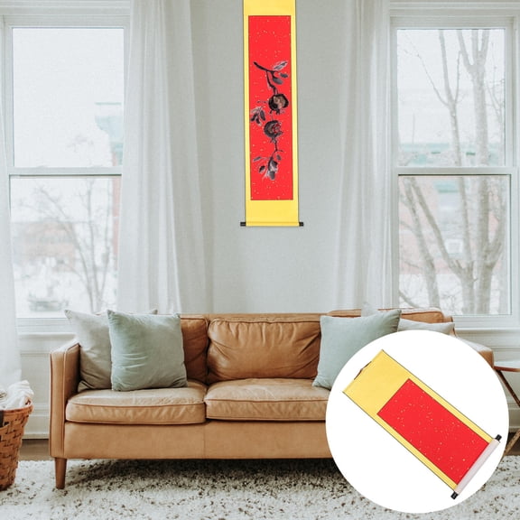 WASHWEPE 1 Set Calligraphy Scroll Chinese Paintings Paper Retro Atmosphere For Watercolor Area